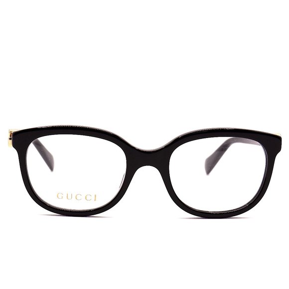 NEW GUCCI GG1075O 001 BLACK AUTHENTIC EYEGLASSES FRAME RX 48-19 - Picture 4 of 12